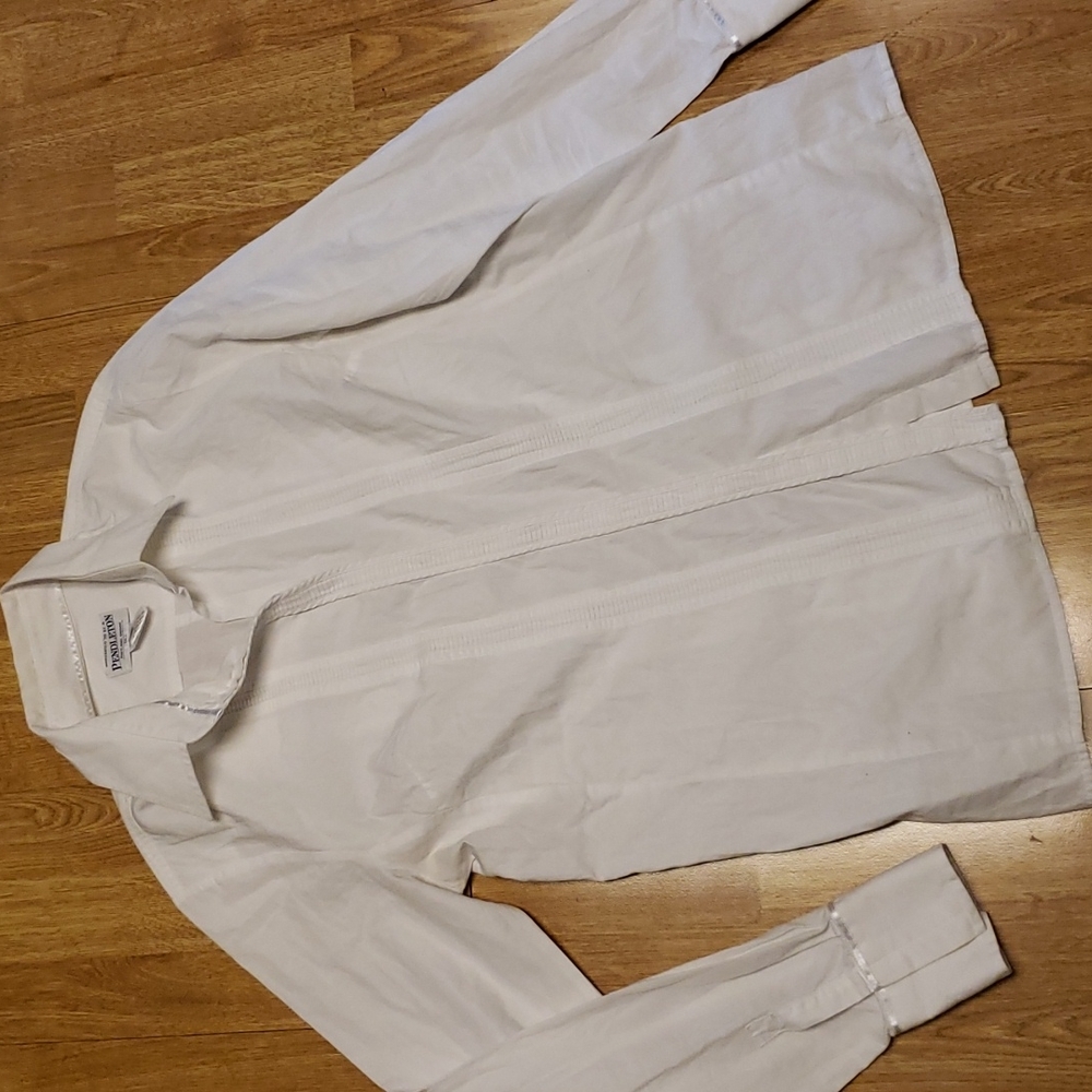 Pendleton White Button Down With Embellishment Si… - image 1